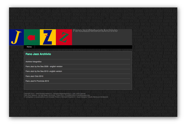 FanoJazzNetwork, Archivio